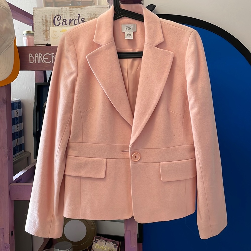 Ann Taylor pink blazer